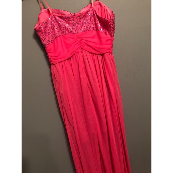 Pink Strapless Prom Dress - Picture 5 of 7